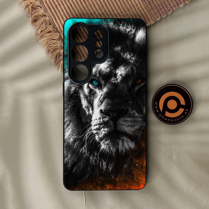 Samsung Galaxy S26 Ultra - Tiger Design 3 - Premium Metal Printed Soft Bumper Shock Proof Case