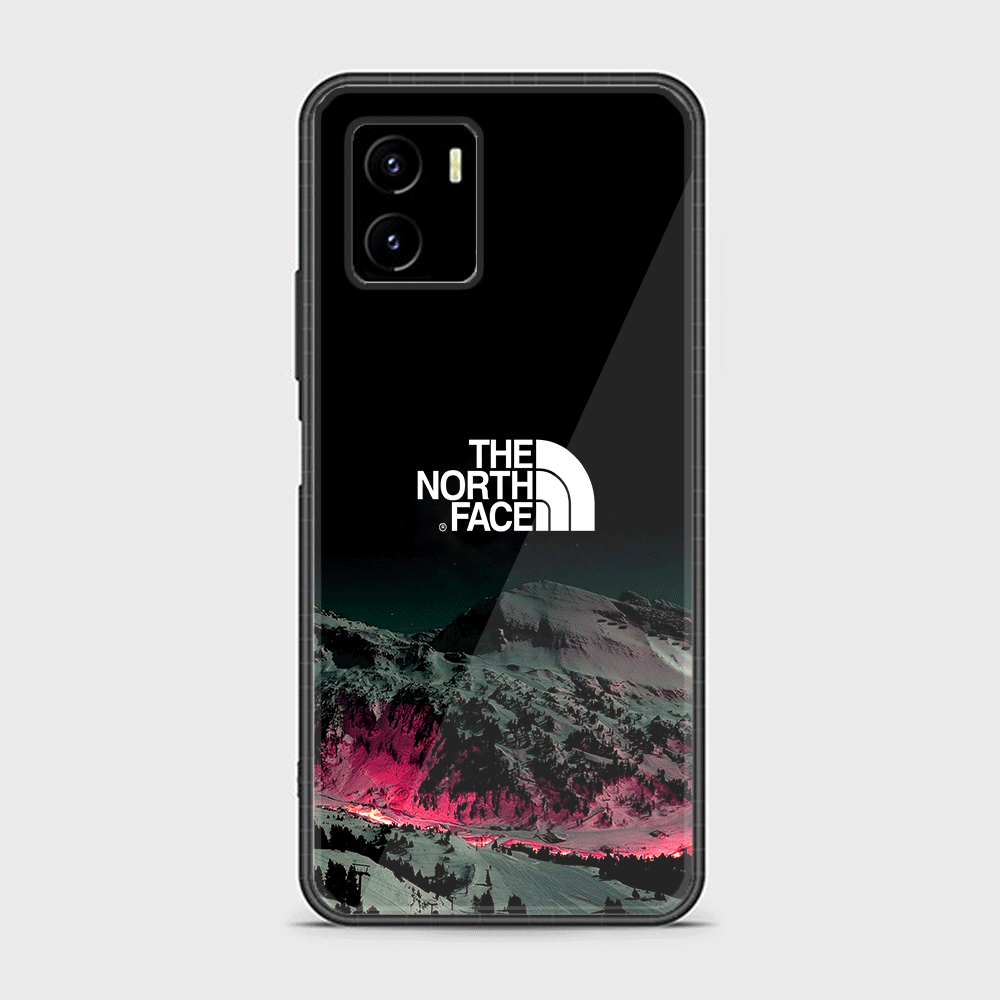 Vivo Y15s The North Face Series Premium Printed Glass soft Bumper shock Proof Case