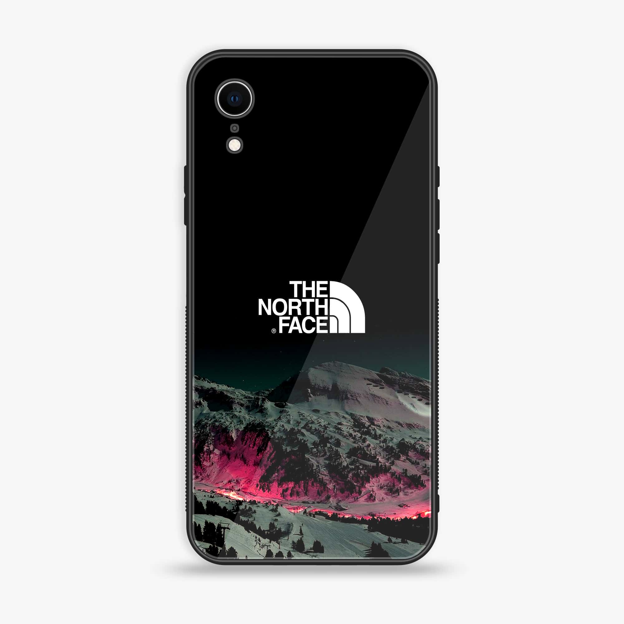 iPhone XR - The North Face Series - Premium Printed Glass soft Bumper shock Proof Case