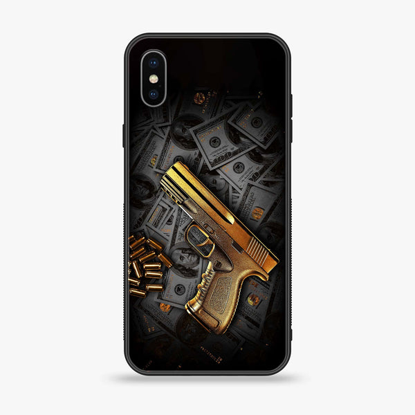 iPhone X/XS - Dollar Design 7 - Premium Printed Glass soft Bumper shock Proof Case  CS-30866 CS-31054