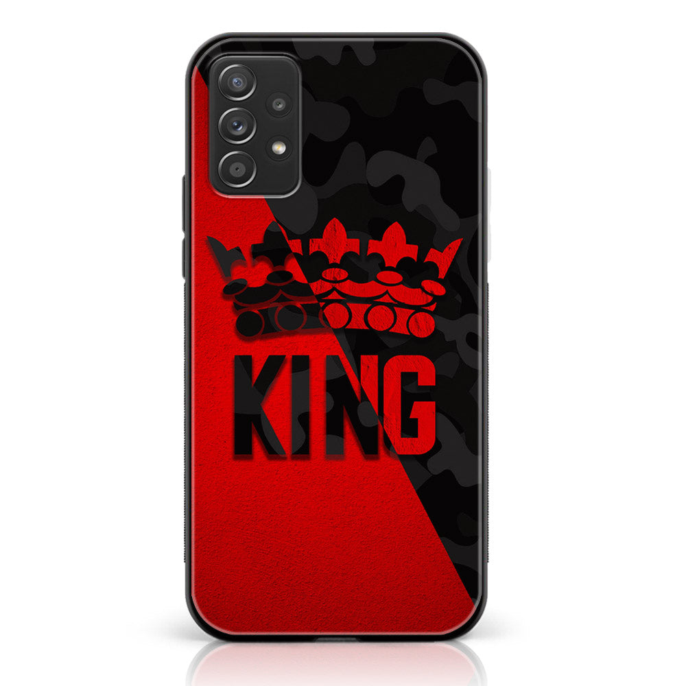 Samsung Galaxy A52s 5G - King Series V 2.0 Series - Premium Printed Glass soft Bumper shock Proof Case