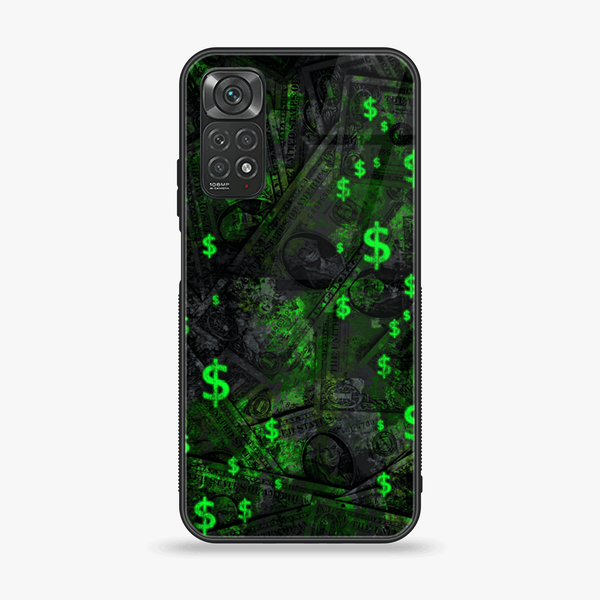 Xiaomi Redmi Note 11s - Dollar Design 5 - Premium Printed Glass soft Bumper shock Proof Case CS-20981