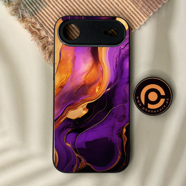 iPhone Air - Liquid Design 5 - Premium Metal Printed Soft Bumper Shock Proof Case