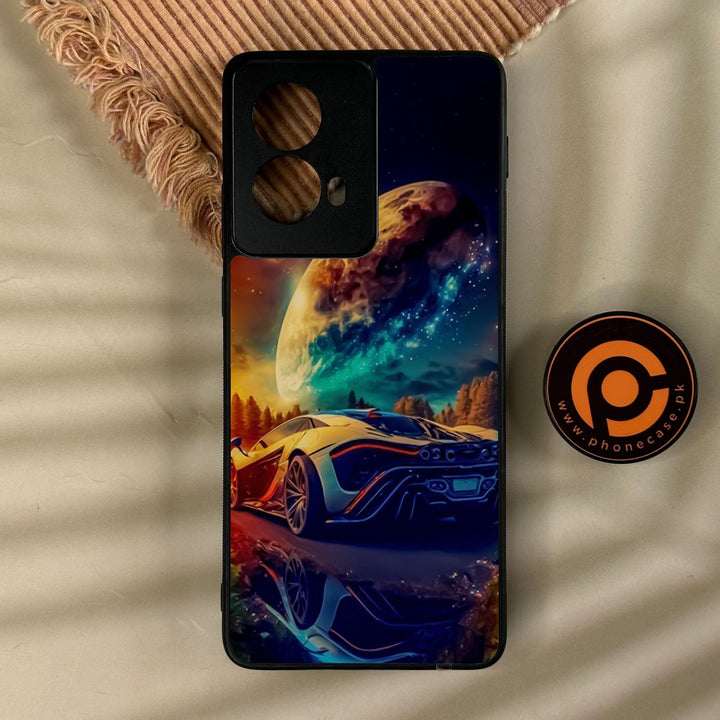 Motorola Edge 2024 - Racing Design 5 - Premium Metal Printed Soft Bumper Shock Proof Case