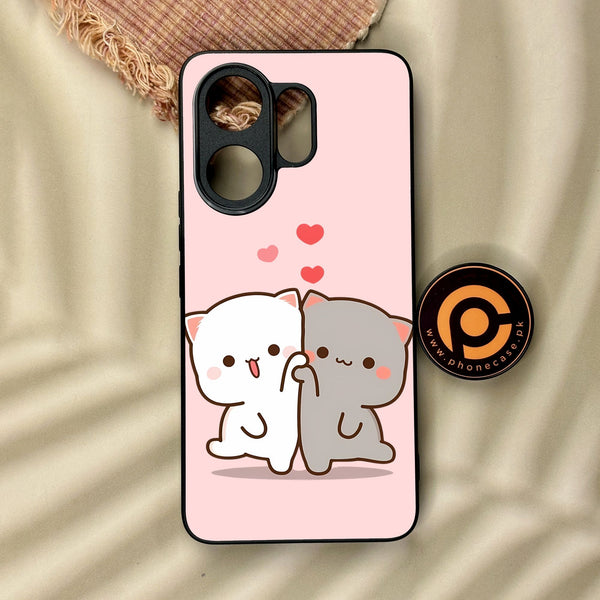 Vivo V60 - Cute Bubu Dudu Design 6 - Premium Metal Printed Soft Bumper Shock Proof Case