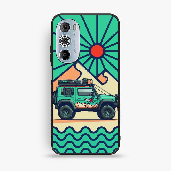 Motorola Edge 30 Pro - Suzuki Jimny Design - Premium Metal Printed Soft Bumper Shock Proof Case