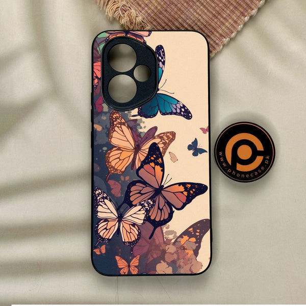 Honor 400 - Butterflies Design 6 - Premium Metal Printed Soft Bumper Shock Proof Case