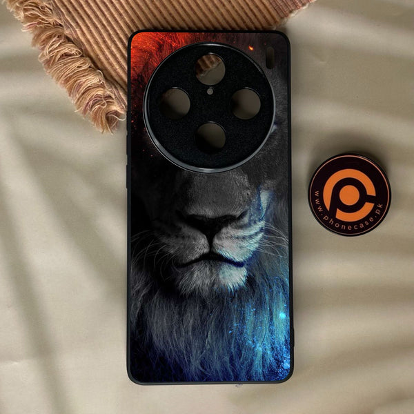 Vivo x100 Pro - Tiger Design 4 - Premium Metal Printed Soft Bumper Shock Proof Case
