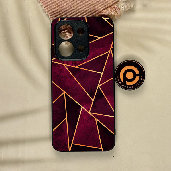 Xiaomi Redmi 15C - Geometric Design 4 - Premium Metal Printed Soft Bumper Shock Proof Case