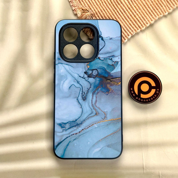 Xiaomi 15T - Blue Marble Design 1 - Premium Metal Printed Soft Bumper Shock Proof Case