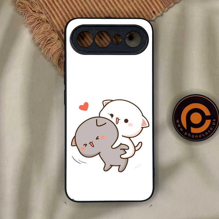 Vivo X300 FE - Cute Bubu Dudu Design 4 - Premium Metal Printed Soft Bumper Shock Proof Case