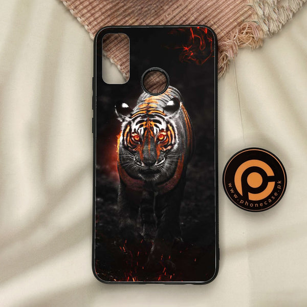 Honor 9X Lite - Tiger Design 6 - Premium Metal Printed Soft Bumper Shock Proof Case