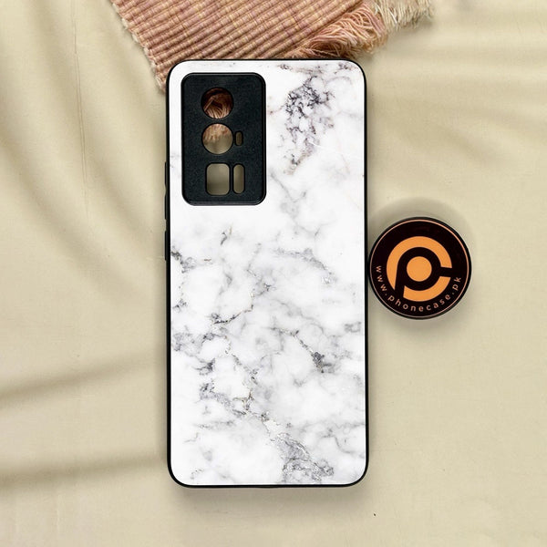 Xiaomi Redmi K60 Pro - White Design 10 - Premium Metal Printed Soft Bumper Shock Proof Case