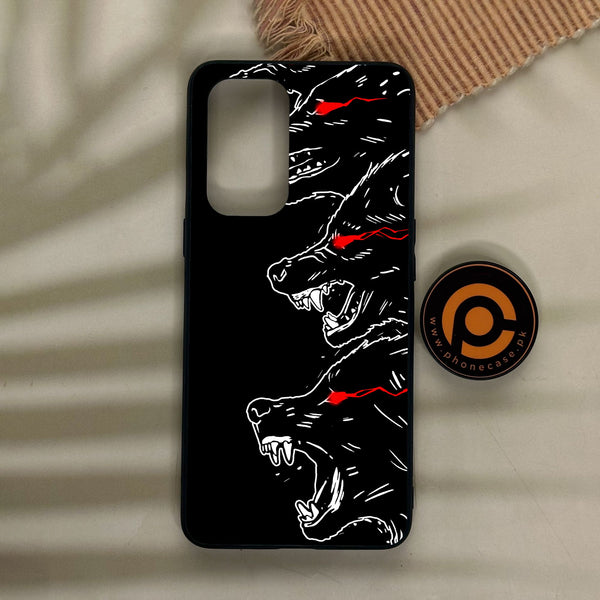 Oneplus 9 - Black Art Design 7 - Premium Metal Printed Soft Bumper Shock Proof Case