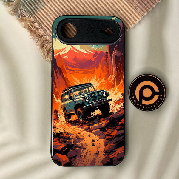 iPhone Air - Jeep Offroad - Premium Metal Printed Soft Bumper Shock Proof Case