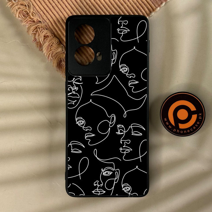 Motorola Edge 2024 - Girls Design 6 - Premium Metal Printed Soft Bumper Shock Proof Case