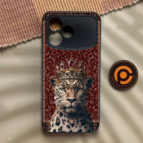 Oppo A6s Pro - Leopard - Premium Metal Printed Soft Bumper Shock Proof Case