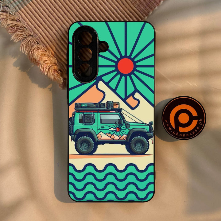 Samsung Galaxy A57 5G - Suzuki Jimny Design - Premium Metal Printed Soft Bumper Shock Proof Case