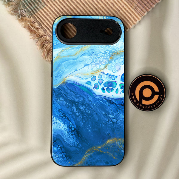 iPhone Air - Blue 2.0 Design 5 - Premium Metal Printed Soft Bumper Shock Proof Case