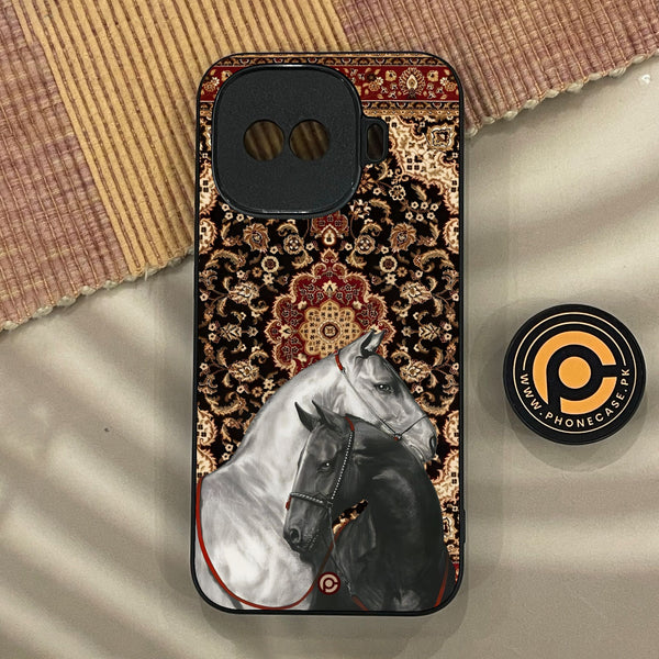iQoo Z11 Turbo - Horse Heritage - Premium Metal Printed Soft Bumper Shock Proof Case