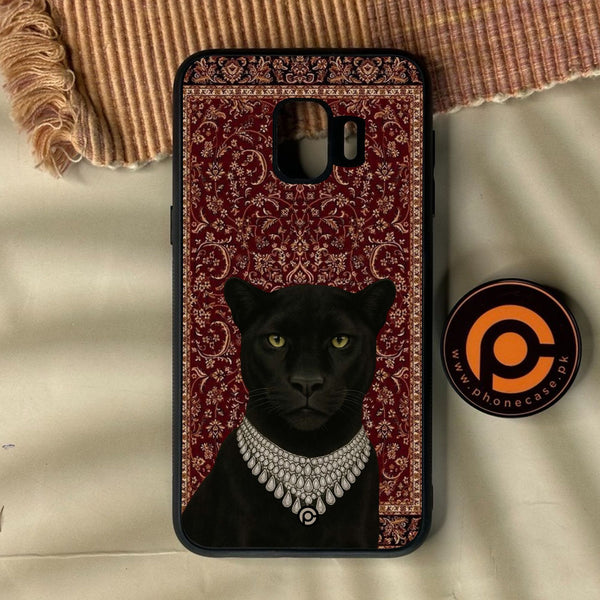Samsung Galaxy J2 Core - Black Panther - Premium Metal Printed Soft Bumper Shock Proof Case