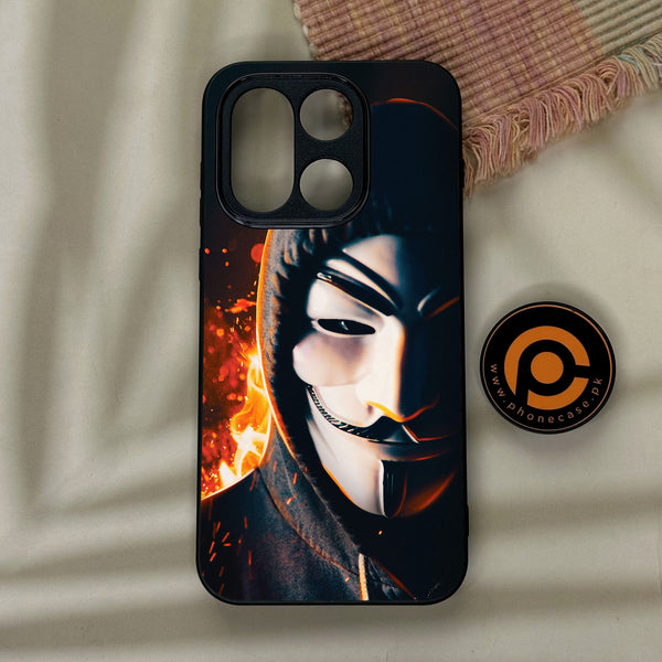 OnePlus 15 - Anonymous 2.0 Design 6 - Premium Metal Printed Soft Bumper Shock Proof Case