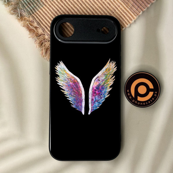 iPhone Air - Angel Wings Design 3 - Premium Metal Printed Soft Bumper Shock Proof Case