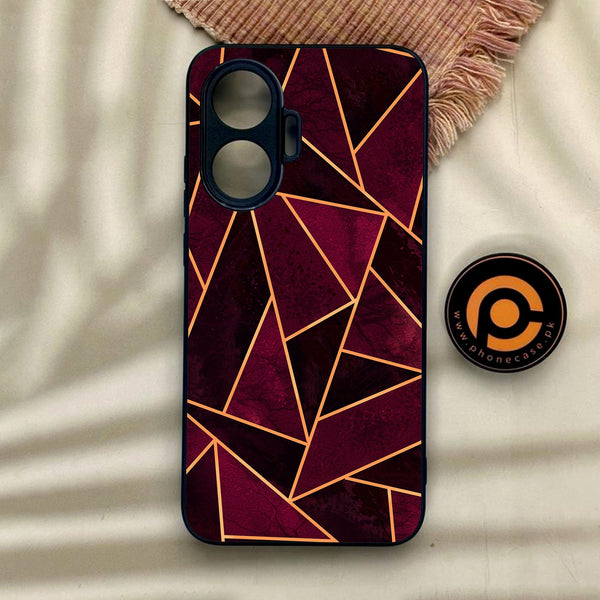 Xiaomi Redmi Turbo 4 Pro - Geometric Design 7 - Premium Metal Printed Soft Bumper Shock Proof Case