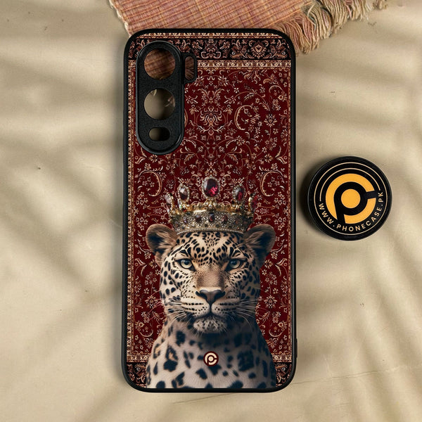 Itel City 200 - Leopard - Premium Metal Printed Soft Bumper Shock Proof Case