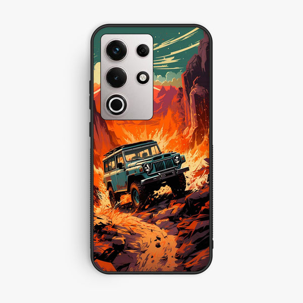 Itel S25 Ultra - Jeep Offroad - Premium Metal Printed Soft Bumper Shock Proof Case