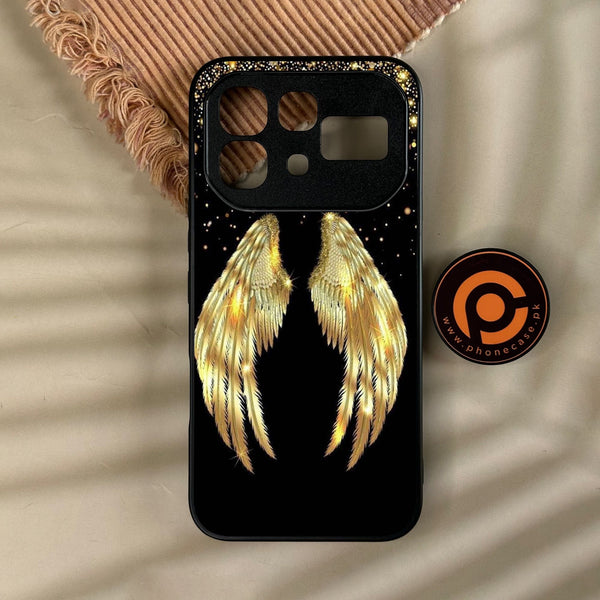 Infinix Note 60 Pro - Angel Wings Design 1 - Premium Metal Printed Soft Bumper Shock Proof Case