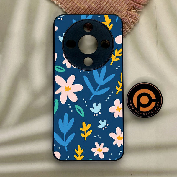 Honor x9d - Colorful Flowers - Premium Metal Printed Soft Bumper Shock Proof Case