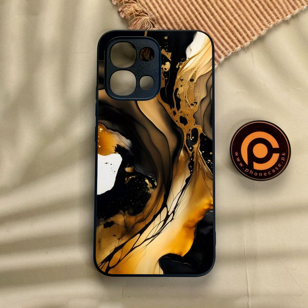 Oppo A6 Pro - Liquid Design 10 - Premium Metal Printed Soft Bumper Shock Proof Case