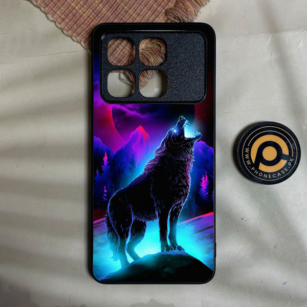 Redmi K70 Ultra - Wolf Design 2 - Premium Metal Printed Soft Bumper Shock Proof Case