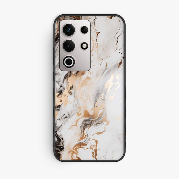 Itel S25 Ultra - Liquid Marble Design 1 - Premium Metal Printed Soft Bumper Shock Proof Case