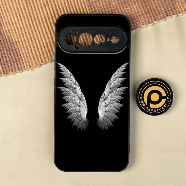 Google Pixel 11 Pro XL - Angel Wings Design 6 - Premium Metal Printed Soft Bumper Shock Proof Case