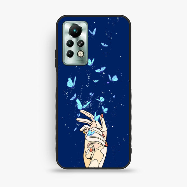 Infinix Note 11 Pro - Butterflies Design 2 - Premium Metal Printed Soft Bumper Shock Proof Case