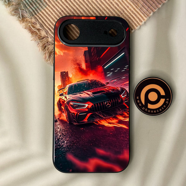 iPhone Air - Racing Design 3 - Premium Metal Printed Soft Bumper Shock Proof Case