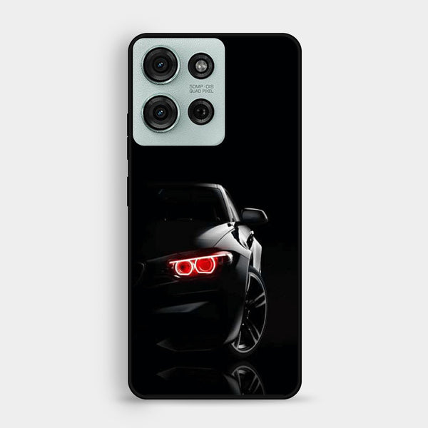 Motorola Moto G75 - Black Art Design 6 - Premium Metal Printed Soft Bumper Shock Proof Case