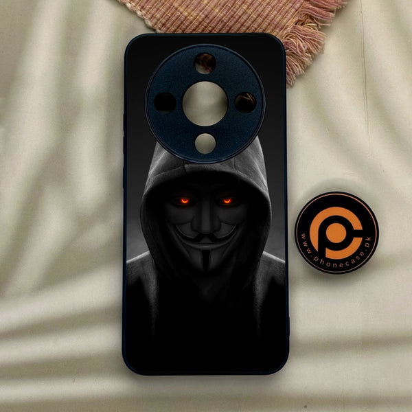 Honor x9d - Anonymous 2.0 Design 4 - Premium Metal Printed Soft Bumper Shock Proof Case