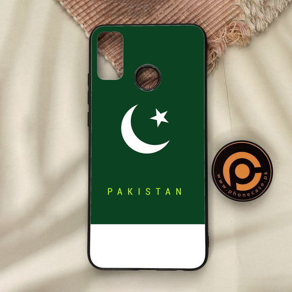 Honor 9X Lite - Pakistan Design 5 - Premium Metal Printed Soft Bumper Shock Proof Case