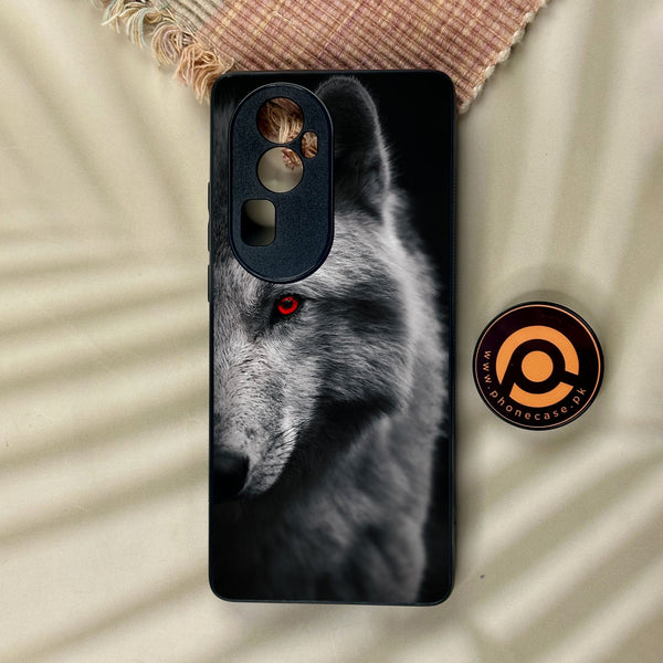 Oppo Reno 10 Pro Plus - Wolf Design 10 - Premium Metal Printed Soft Bumper Shock Proof Case