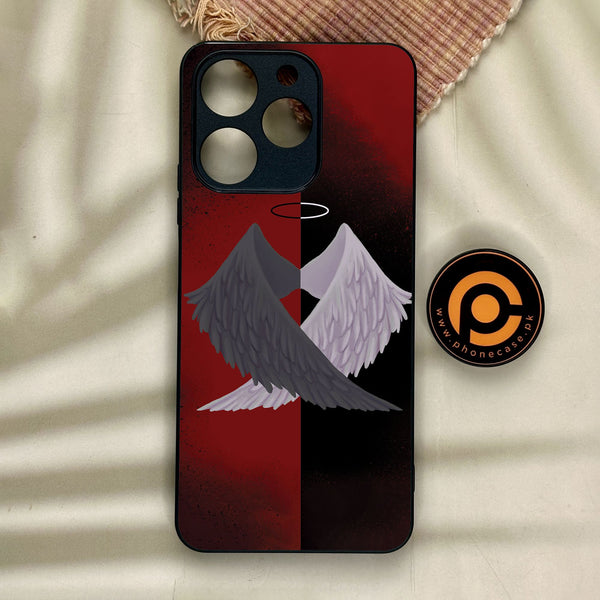 Realme Note 70 - Angel 2.0 Design 7 - Premium Metal Printed Soft Bumper Shock Proof Case