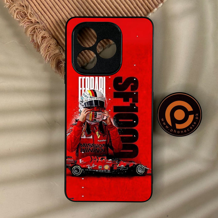 Honor X8d - Formula 1 Design 8 - Premium Metal Printed Soft Bumper Shock Proof Case