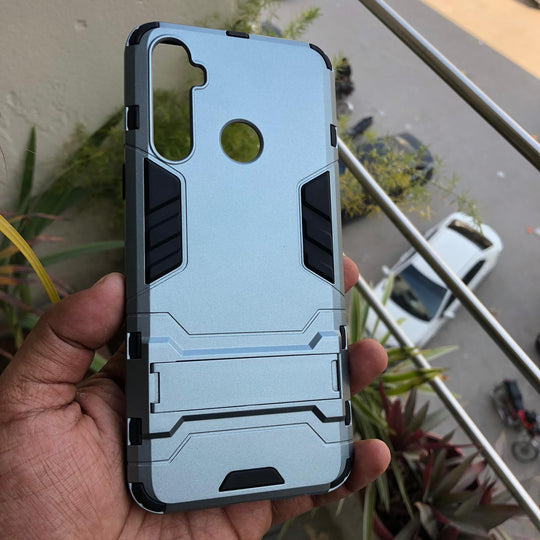 Realme 5/ 5i/Realme 6i / Realme 5s / Realme Narzo 10  Hybrid TPU+PC Iron Man Armor Shield Case