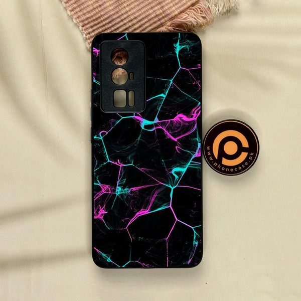 Xiaomi Redmi K60 Pro - Black Marble Design 9 - Premium Metal Printed Soft Bumper Shock Proof Case