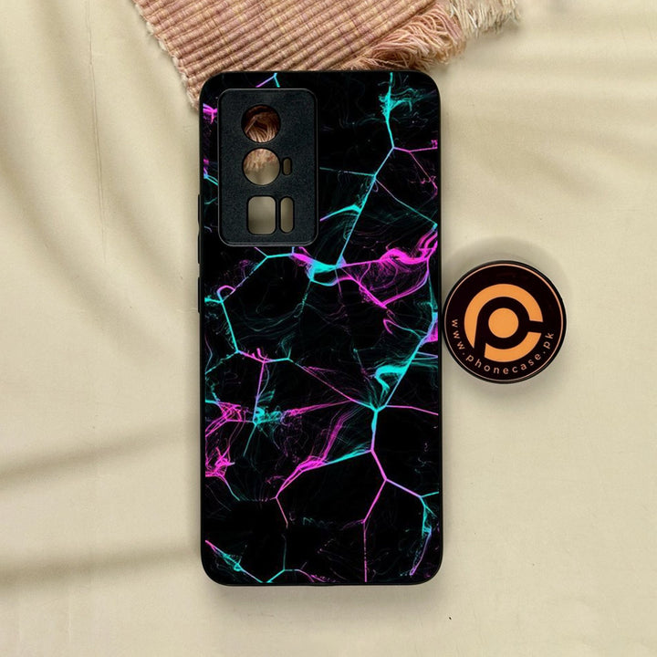 Xiaomi Redmi K60 Pro - Black Marble Design 9 - Premium Metal Printed Soft Bumper Shock Proof Case