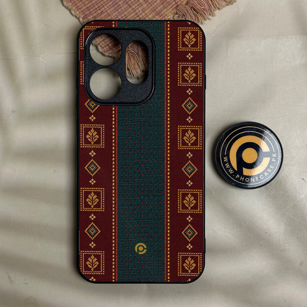 Oneplus Nord 6 - Classic Weave Design 12 - Premium Metal Printed Soft Bumper Shock Proof Case