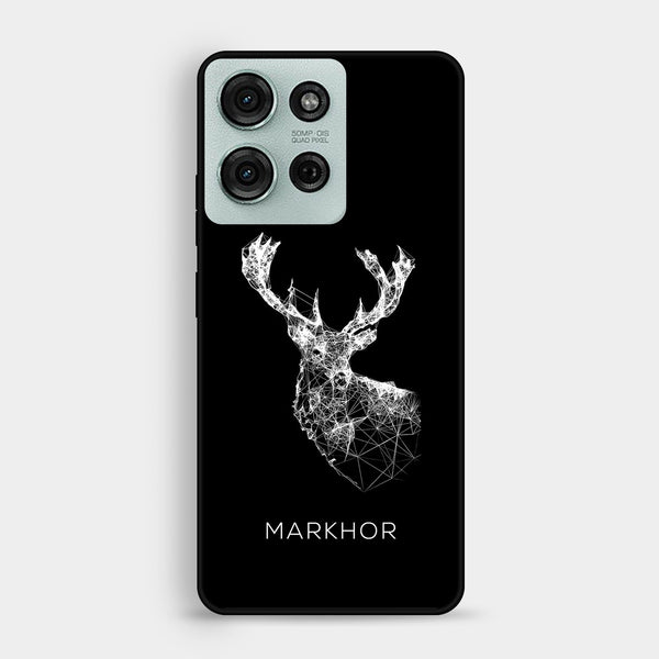 Motorola Moto G75 - Markhor Design 4 - Premium Metal Printed Soft Bumper Shock Proof Case