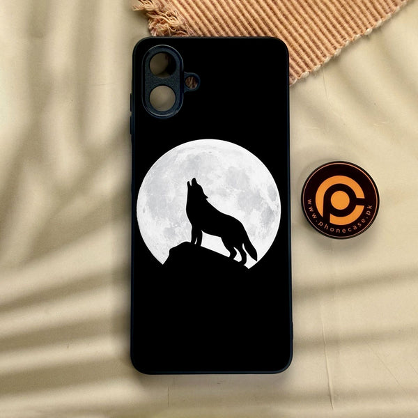 Samsung Galaxy A07 - Wolf Design 3 - Premium Metal Printed Soft Bumper Shock Proof Case